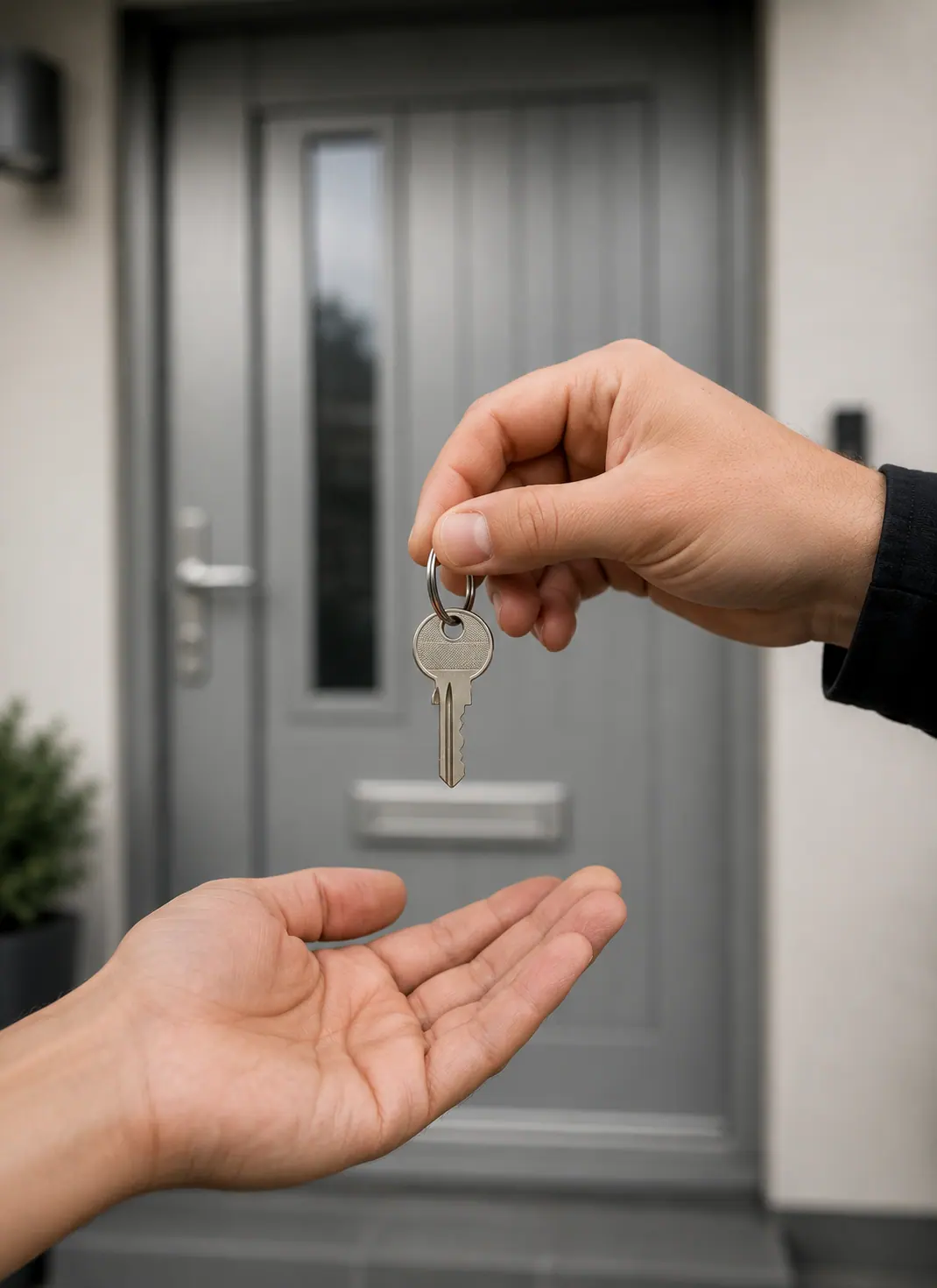 Residential locksmith repairing a door lock